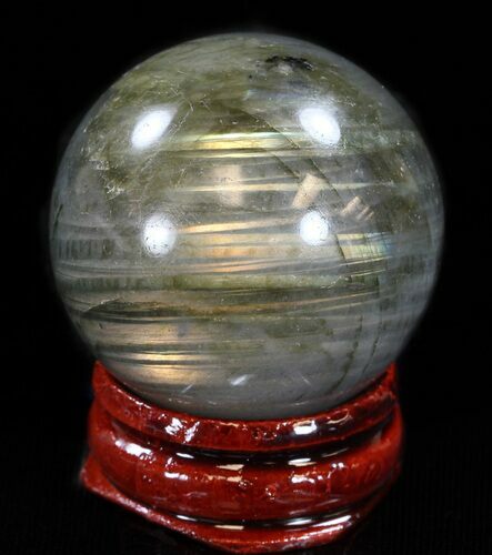 Flashy Labradorite Sphere - Great Color Play #37669